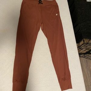 Burgundy athletic joggers
